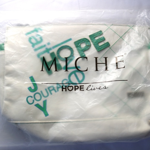 NEW Miche Hope(Dove)Classic - Shell ONLY White Green Purse Courage Faith Hope - Picture 2 of 4